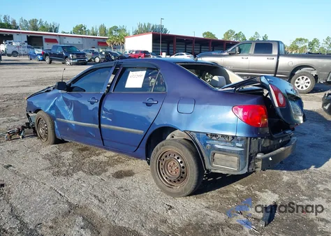 2007 Toyota Corolla Ce из США, поврежденный, VIN JTDBR32E870101287